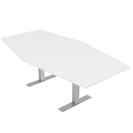 Skutchi Designs 45.25 in W, 84 in L, 29 in H, Engineered Wood Top, White HAR-HEX.IR-46x84-T-XD09